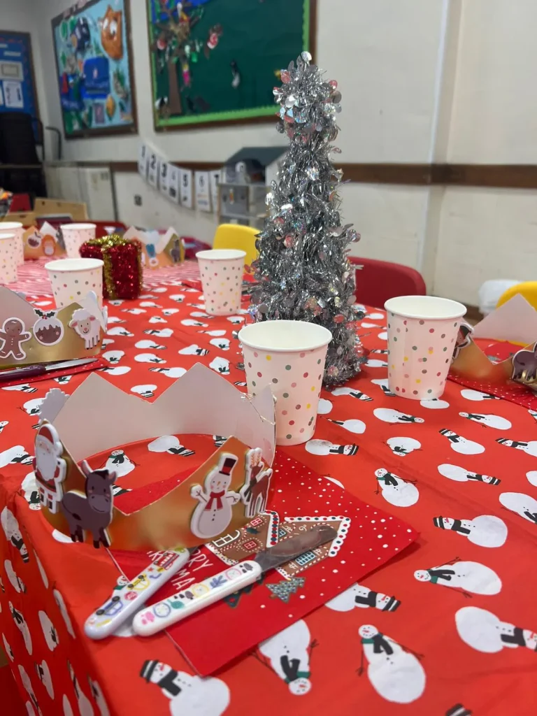 Christmas Table At Preschool