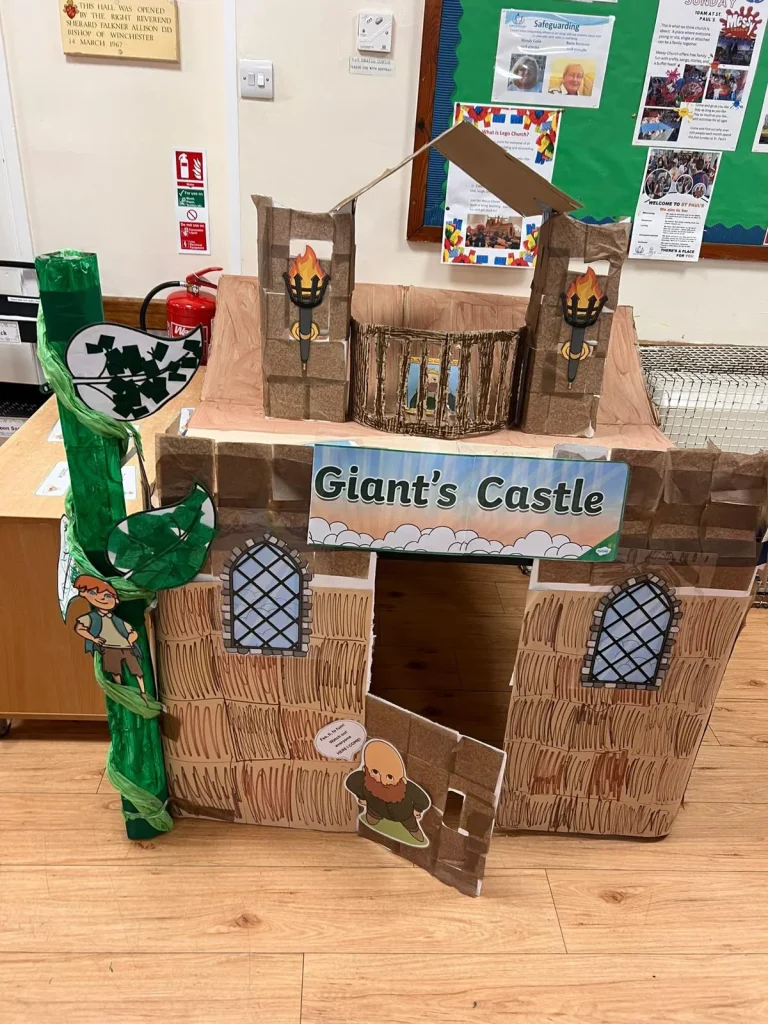 Giants Castle Made From Cardboard