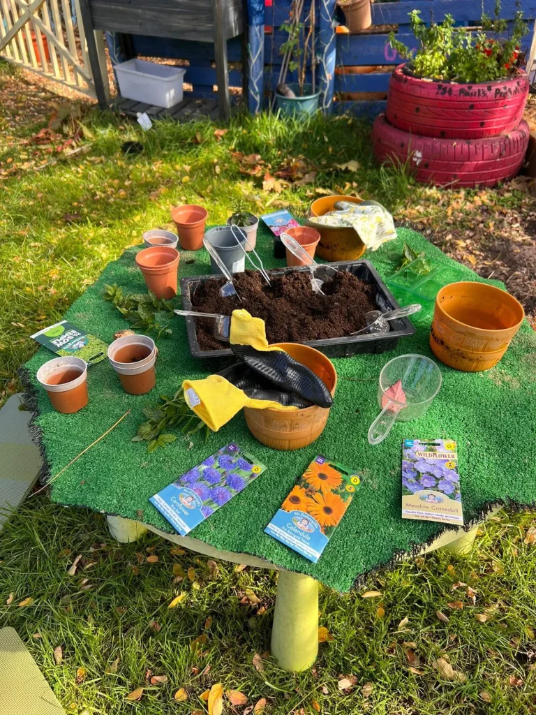 Planting Seeds At Preschool